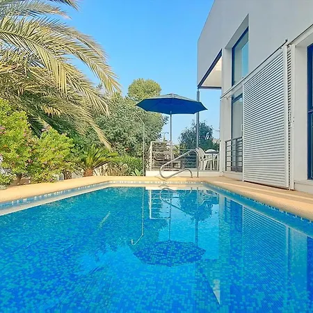 Moderna Con Piscina Privada En Moraira, Cerca De La Playa, 6 Pers. - Hisp-216-236 *
